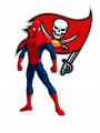 Tampa Bay Buccaneers Spider Man Logo Sticker Heat Transfer
