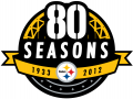 Pittsburgh Steelers 2012 Anniversary Logo Sticker Heat Transfer