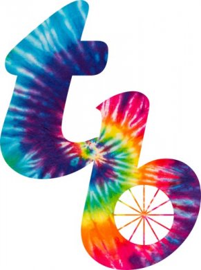 Tampa Bay Rays rainbow spiral tie-dye logo decal sticker