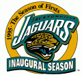 Jacksonville Jaguars 1995 Anniversary Logo decal sticker