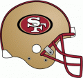 San Francisco 49ers 1996-2008 Helmet Logo decal sticker