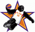 NBA All-Star Game 2008-2009 Mascot Logo Sticker Heat Transfer