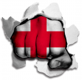 Fist England Flag Logo decal sticker