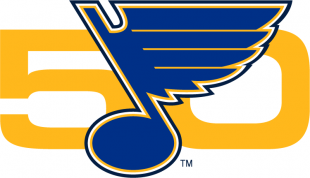 St. Louis Blues 2016 17 Anniversary Logo 02 Sticker Heat Transfer