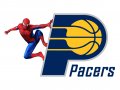 Indiana Pacers Spider Man Logo Sticker Heat Transfer