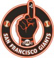 Number One Hand San Francisco Giants logo Sticker Heat Transfer