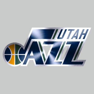 Utah Jazz Stainless steel logo Sticker Heat Transfer