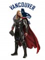 Vancouver Canucks Thor Logo Sticker Heat Transfer