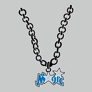 Orlando Magic Necklace logo Sticker Heat Transfer