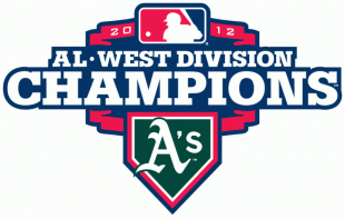 Oakland Athletics 2012 Champion Logo Sticker Heat Transfer