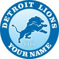 Detroit Lions Customized Logo decal sticker