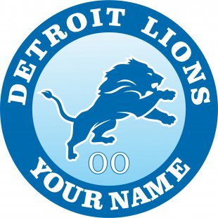 Detroit Lions Customized Logo decal sticker