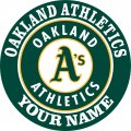 Oakland Athletics Customized Logo decal sticker