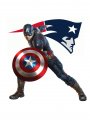 New England Patriots Captain America Logo Sticker Heat Transfer