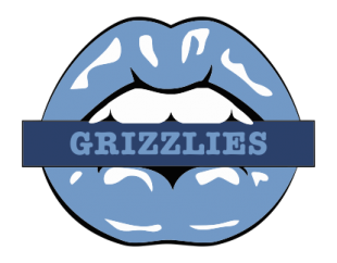 Memphis Grizzlies Lips Logo decal sticker