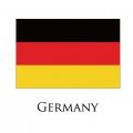 Germany flag logo Sticker Heat Transfer