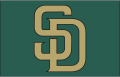 San Diego Padres 2007-2010 Cap Logo Sticker Heat Transfer