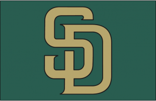 San Diego Padres 2007-2010 Cap Logo Sticker Heat Transfer