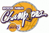Los Angeles Lakers 2008-2009 Champion Logo Sticker Heat Transfer
