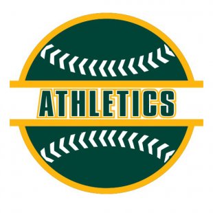 Baseball Oakland Athletics Logo Sticker Heat Transfer