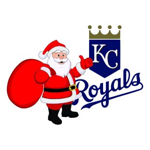 Kansas City Royals Santa Claus Logo decal sticker