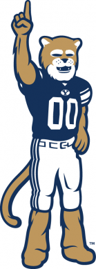 Brigham Young Cougars 2015-Pres Mascot Logo 02 decal sticker