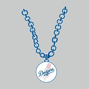 Los Angeles Dodgers Necklace logo Sticker Heat Transfer
