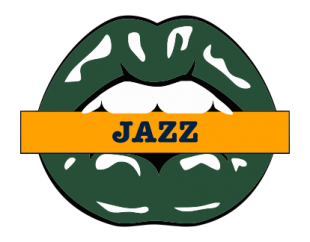 Utah Jazz Lips Logo Sticker Heat Transfer