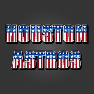 Houston Astros American Captain Logo Sticker Heat Transfer