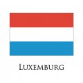 Luxemburg flag logo decal sticker