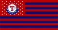 Texas Rangers Flag001 logo decal sticker