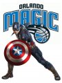 Orlando Magic Captain America Logo Sticker Heat Transfer