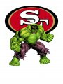 San Francisco 49ers Hulk Logo Sticker Heat Transfer