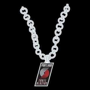 Portland Trail Blazers Necklace logo decal sticker