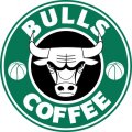 Chicago Bulls Starbucks Coffee Logo Sticker Heat Transfer