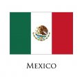 Mexico flag logo Sticker Heat Transfer