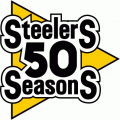 Pittsburgh Steelers 1982 Anniversary Logo Sticker Heat Transfer