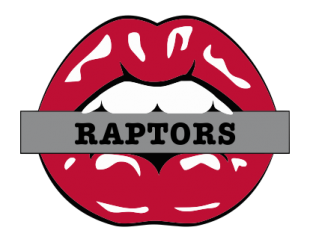 Toronto Raptors Lips Logo Sticker Heat Transfer