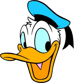Donald Duck Logo 49 Sticker Heat Transfer