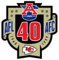 Kansas City Chiefs 1999 Anniversary Logo decal sticker