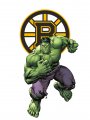 Boston Bruins Hulk Logo Sticker Heat Transfer