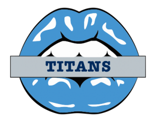 Tennessee Titans Lips Logo Sticker Heat Transfer