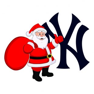New York Yankees Santa Claus Logo decal sticker