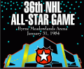 NHL All-Star Game 1983-1984 Logo Sticker Heat Transfer