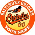 Baltimore Orioles Customized Logo Sticker Heat Transfer