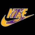 Los Angeles Lakers Nike logo Sticker Heat Transfer
