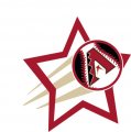 Arizona Diamondbacks Baseball Goal Star logo Sticker Heat Transfer