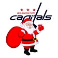 Washington Capitals Santa Claus Logo decal sticker