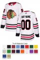 Chicago Blackhawks Custom Letter and Number Kits for Away Jersey Material Twill