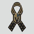 Vegas Golden Knights Ribbon American Flag logo Sticker Heat Transfer